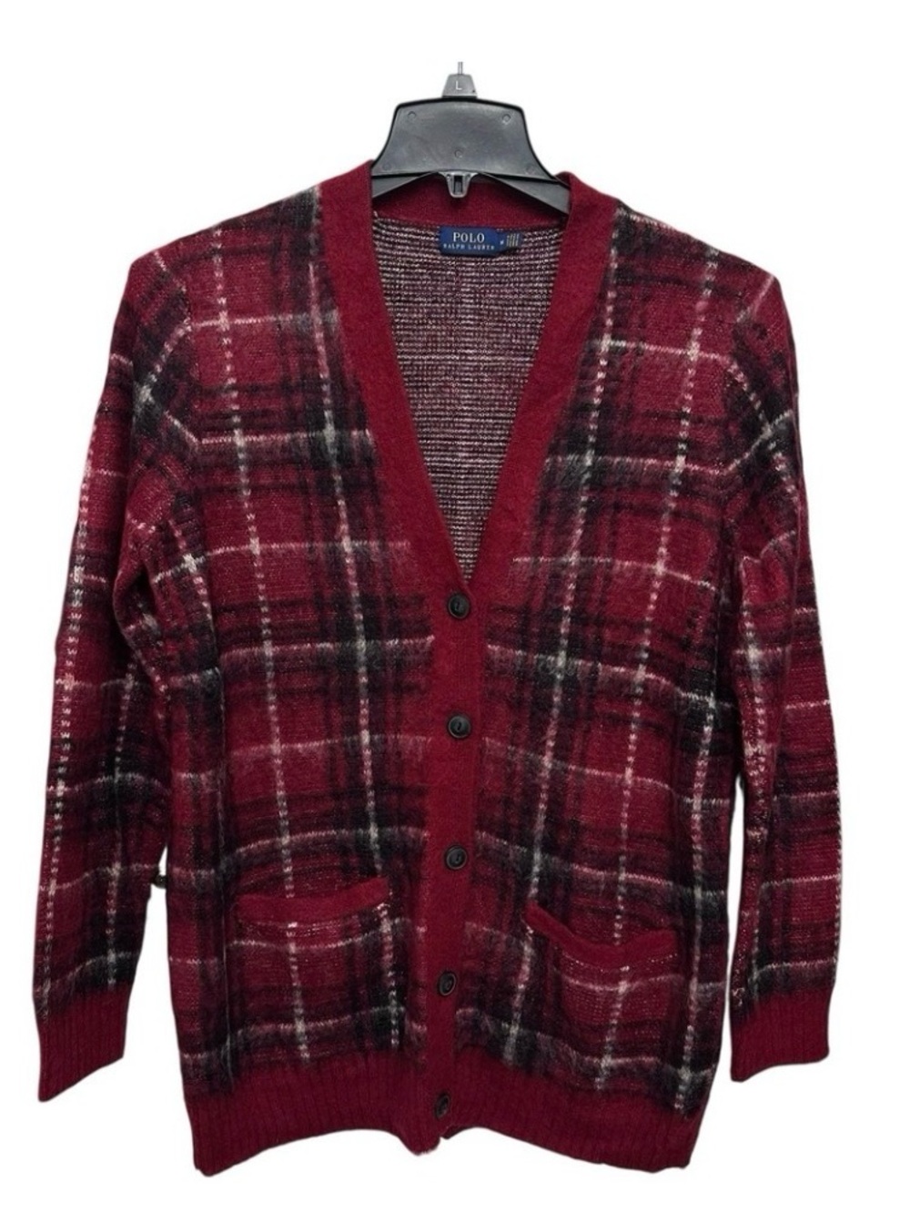 Ralph Lauren Red Plaid Cardigan